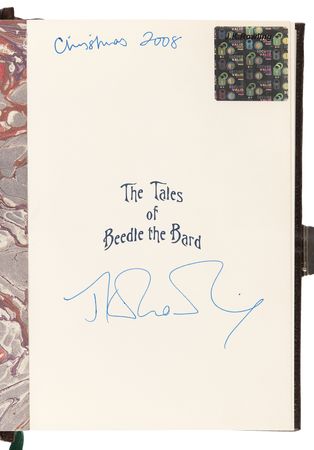 Lot #615 J. K. Rowling Signed Book - The Tales of Beedle the Bard (Deluxe Collector's Edition) - Image 4