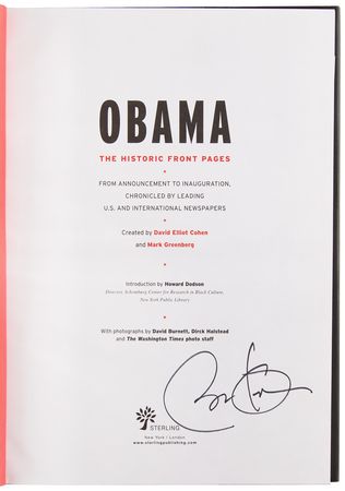Lot #108 Barack Obama Signed Book - Obama: The Historic Front Pages - Image 4