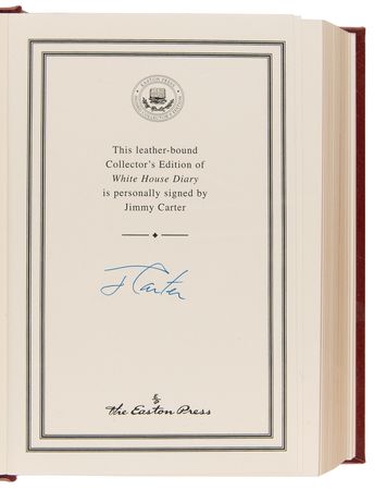 Lot #46 Jimmy Carter Signed Book - White House Diary (Collector's Edition) - Image 4
