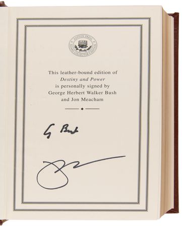 Lot #36 George Bush Signed Book - Destiny and Power (Ltd. Issue of 250 Copies) - Image 4
