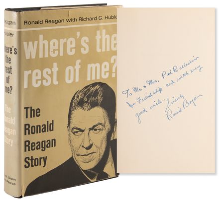 Lot #113 Ronald Reagan Signed Book as 