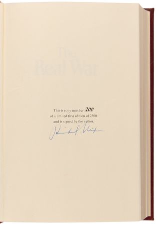 Lot #107 Richard Nixon Signed Book - The Real War (Ltd. Ed. #200/2500) - Image 4