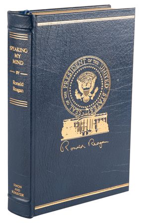 Lot #111 Ronald Reagan Signed Book - Speaking My Mind (Deluxe Ltd. Ed. #325/5000) - Image 3