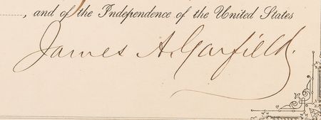 Lot #15 James A. Garfield Scarce Senate-Approved Document Signed as President - Dated Two Weeks Before His Assassination - Image 4