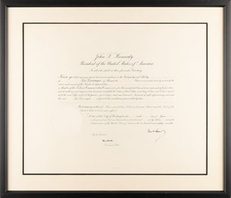 Lot #23 President John F. Kennedy Appoints an FCC Member Renowned for Devising the 9-1-1 Emergency Number - Image 2