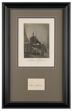 Lot #86 Andrew Johnson Signature - Image 1