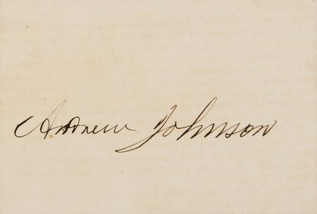 Lot #86 Andrew Johnson Signature - Image 2
