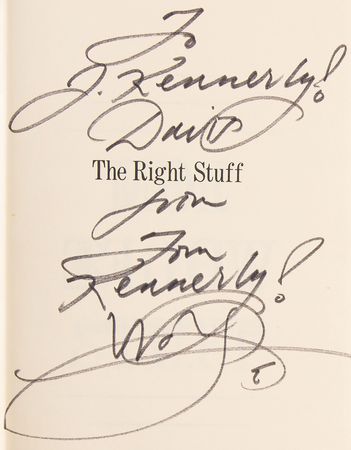 Lot #645 Tom Wolfe Signed Book - The Right Stuff - Image 2
