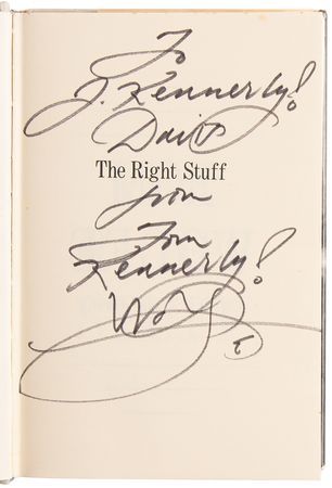 Lot #645 Tom Wolfe Signed Book - The Right Stuff - Image 4