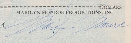 Lot #860 Marilyn Monroe Signed Check (1961) - PSA MINT 9 - Image 3