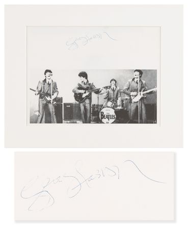 Lot #662 Beatles: George Harrison Signed Photograph - Image 1