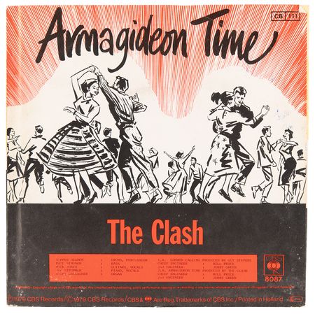 Lot #672 The Clash Signed 45 RPM Single Record - 'London Calling' - Image 2