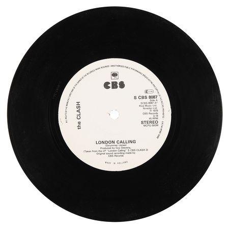 Lot #672 The Clash Signed 45 RPM Single Record - 'London Calling' - Image 3
