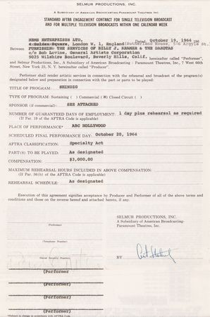 Lot #733 Beatles: Brian Epstein Document Signed - Image 2