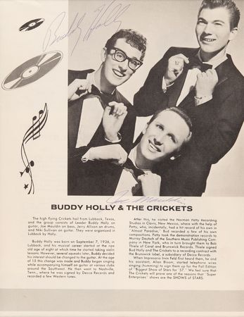 Lot #675 Buddy Holly Signed 1958 'The Big Beat? Program Page - Image 2