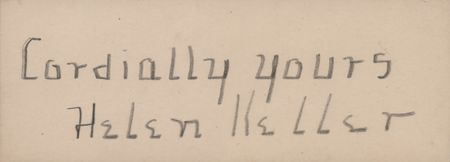 Lot #282 Helen Keller Signature - Image 2