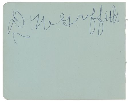 Lot #920 D. W. Griffith Signature - Image 1