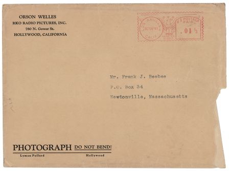 Lot #1002 Orson Welles Signed Photograph and Typed Letter Signed - Image 2