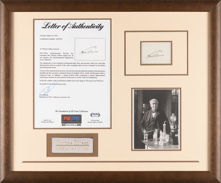Lot #268 Thomas Edison Signature - Image 2