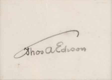 Lot #268 Thomas Edison Signature - Image 3