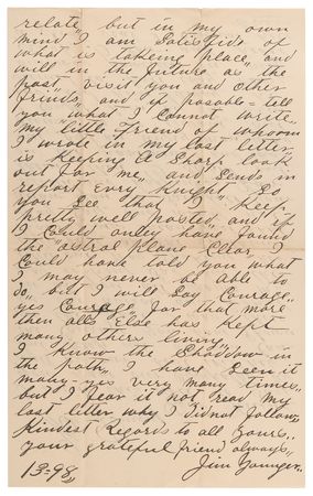 Lot #226 Jim Younger Autograph Letter Signed from Minnesota State Prison - 