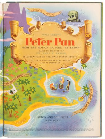 Lot #565 Walt Disney Signed Big Golden Book - Walt Disney's Peter Pan - Image 5