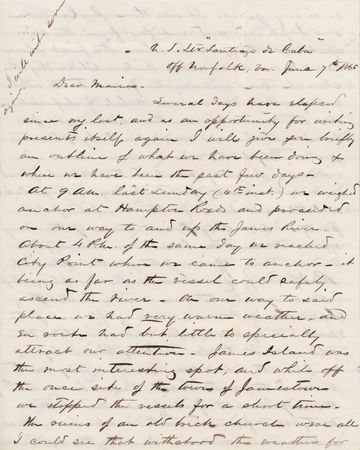 Lot #453 Aaron S. Oberly Autograph Letter Signed on a Union Tour of the Postwar South (June 7, 1865): 