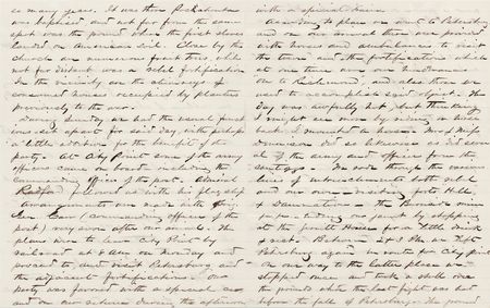 Lot #453 Aaron S. Oberly Autograph Letter Signed on a Union Tour of the Postwar South (June 7, 1865): 