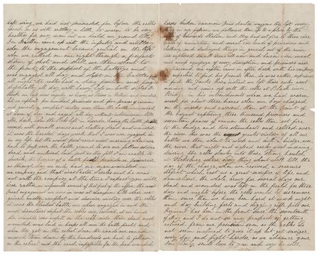Lot #414 Civil War: Union Soldier's Letter on the Siege of Vicksburg: 