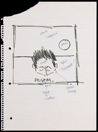 Lot #671 Eric Clapton (4) Original Album Cover Concept Sketches for 'Pilgrim' - Image 2