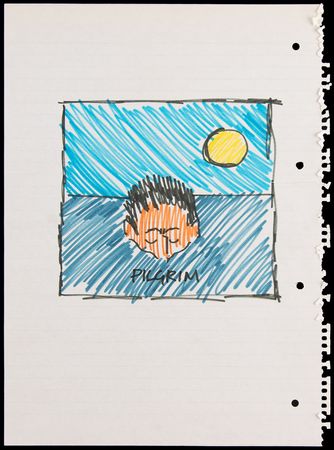 Lot #671 Eric Clapton (4) Original Album Cover Concept Sketches for 'Pilgrim' - Image 3