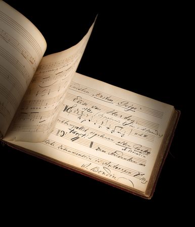 Lot #653 Composers Autograph Album with (100+) Signed Musical Quotations, Including Alexander Borodin, Edvard Grieg, Ruggero Leoncavallo, and Many More - Image 1