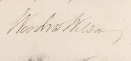 Lot #148 Woodrow Wilson War-Dated Document Signed as President - Image 3