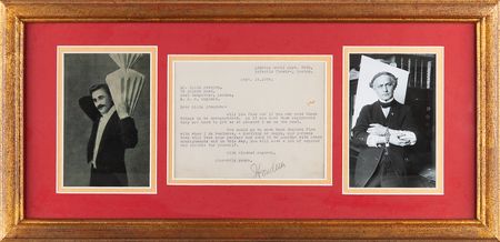 Lot #853 Harry Houdini Typed Letter Signed from Boston's Majestic Theatre During His Final Magic Tour - Image 1