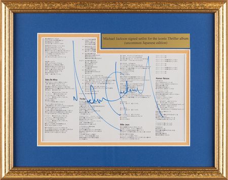 Lot #842 Michael Jackson Signature - Image 1