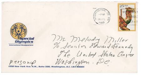 Lot #283 Eunice Kennedy Autograph Letter Signed on the 