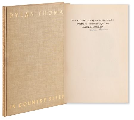 Lot #618 Dylan Thomas Signed Book - In Country Sleep (Ltd. Ed. 28/100) - Image 1