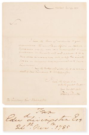 Lot #2 George Washington Handwritten Docketing