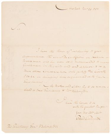 Lot #2 George Washington Handwritten Docketing Notation (November 26, 1785) - Image 4