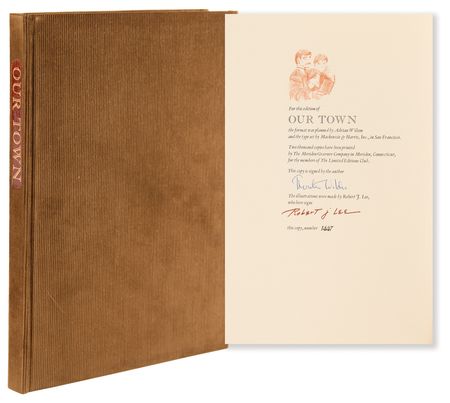 Lot #643 Thornton Wilder Signed Book - Our Town (Ltd. Ed. #1447/2000) - Image 1