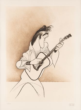 Lot #799 Elvis Presley: Al Hirschfeld Signed Etching (Ltd. Ed. 64/150) - Image 2