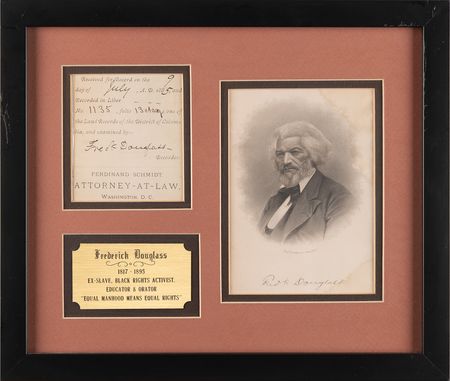 Lot #265 Frederick Douglass Signature - Image 1