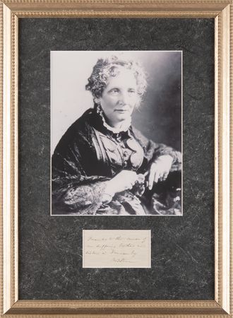 Lot #641 Harriet Beecher Stowe Signature - Image 1