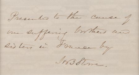 Lot #641 Harriet Beecher Stowe Signature - Image 2