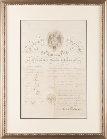Lot #33 James Buchanan Document Signed as Secretary of State - Image 1