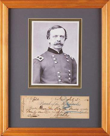 Lot #466 Daniel Sickles Signed Check - Image 1
