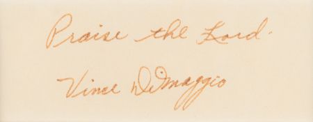 Lot #1019 DiMaggio Brothers (3) Signatures - Image 3