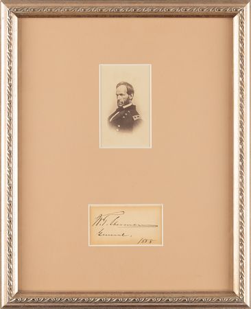 Lot #465 William T. Sherman Signature - Image 1