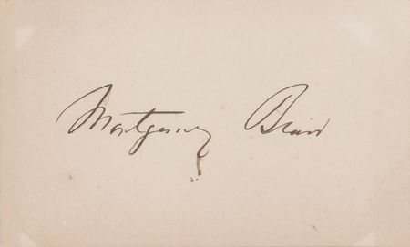 Lot #252 Montgomery Blair Signature