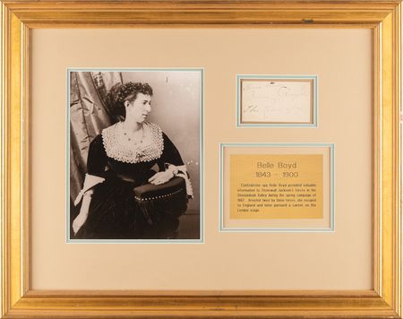 Lot #353 Belle Boyd Signature - 